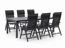 Kees Smit Bellagio Avenza/Menzano 220cm dining tuinset 7-delig verstelbaar aanbieding