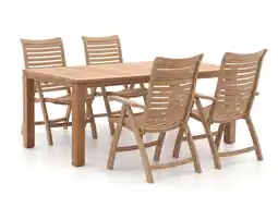 Kees Smit Sunyard Corby/Buxton 200cm dining tuinset 5-delig verstelbaar aanbieding