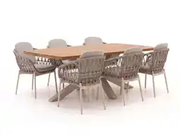 Kees Smit Bellagio Cupello/Induno Deens ovaal 220cm dining tuinset 7-delig aanbieding