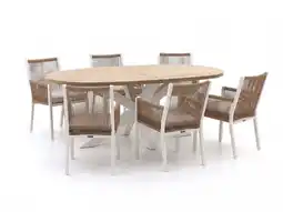 Kees Smit Manifesto Rivola/ROUGH-Y Ellips 200cm dining tuinset 7-delig aanbieding