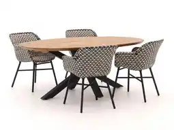 Kees Smit Hartman Delphine/Stephanie 200cm dining tuinset 5-delig aanbieding
