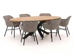 Kees Smit Hartman Delphine/Stephanie 240cm dining tuinset 7-delig aanbieding