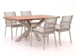 Kees Smit Bellagio Marudo/Induno Deens Ovaal 180cm dining tuinset 5-delig stapelbaar aanbieding
