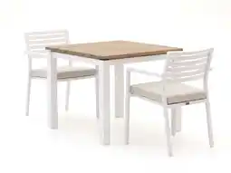 Kees Smit Bellagio Rumo/Lagundo 90cm dining tuinset 3-delig stapelbaar aanbieding