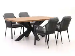 Kees Smit Tierra Outdoor Liv/Induno Deens Ovaal 180cm dining tuinset 5-delig stapelbaar aanbieding