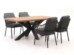 Kees Smit Tierra Outdoor Natal/Induno Deens Ovaal 180cm dining tuinset 5-delig aanbieding