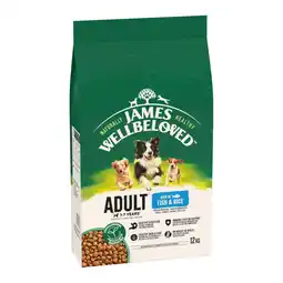 Zooplus James Wellbeloved Adult - Vis & Rijst Hondenvoer - Dubbelpak: 2 x 12 kg aanbieding
