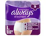 De Online Drogist Always Discreet Incontinentie Broekjes Maat L 9ST aanbieding