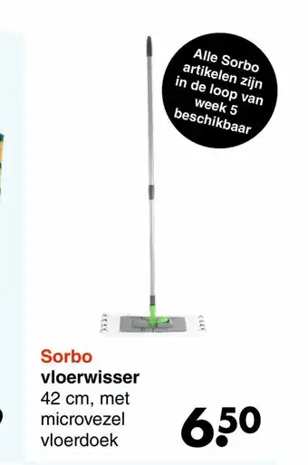 Wibra Sorbo vloerwisser 42 cm aanbieding