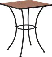 Bol.com vidaXL - Bistrotafel - mozaïek - 60 - cm - keramiek - terracottakleurig aanbieding