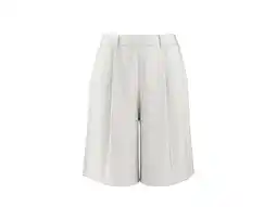 Lidl ESMARA Korte dames broek met linnen (Wit, XS (32/34)) aanbieding