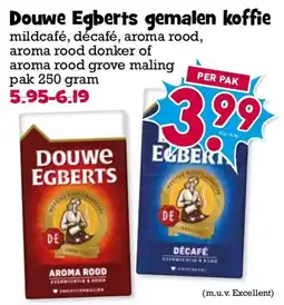 Boon`s Markt Douwe Egberts gemalen koffie aanbieding