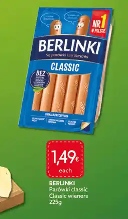 Food Plus berlinki parówki classic aanbieding