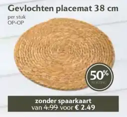 Boon`s Markt Gevlochten placemat 38 cm aanbieding