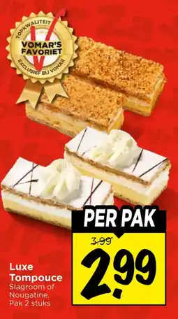 Vomar Voordeelmarkt Luxe Tompouce aanbieding