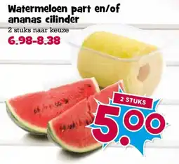 Boon`s Markt watermeloen part en/of ananas cilinder aanbieding