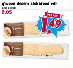 Boon`s Markt g'woon desem stokbrood wit aanbieding