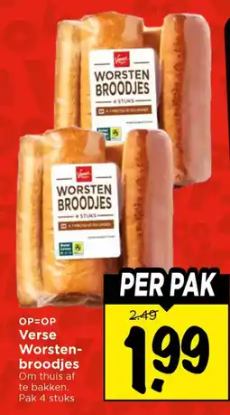 Vomar Voordeelmarkt Verse Worstenbroodjes aanbieding