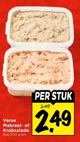 Vomar Voordeelmarkt Verse Makreel- of Krabsalade aanbieding
