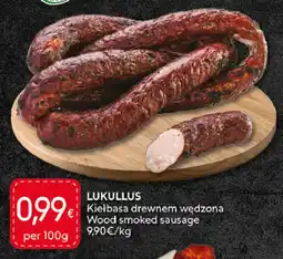 Food Plus Lukullus Kiełbasa Drewnem Wędzona aanbieding