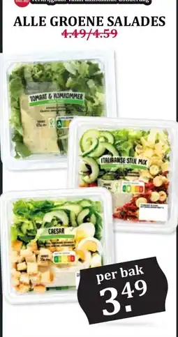 Boon`s Markt alle groene salades aanbieding