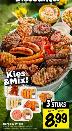 Vomar Voordeelmarkt Barbecuevlees aanbieding