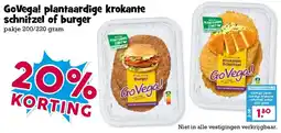 Boon`s Markt GoVega! plantaaardige krokante schnitzel of burger aanbieding