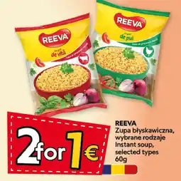 Food Plus reeva instant soup selected types aanbieding