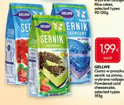 Food Plus GELLWE Powdered cold cheesecake, selected types aanbieding