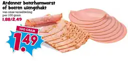 Boon`s Markt Ardennenner boterhamworst of boeren uiengehakt aanbieding
