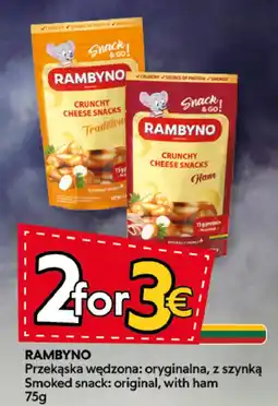 Food Plus RAMBYNO Crunchy Cheese Snacks aanbieding