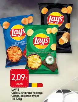 Food Plus LAY'S Chipsy, wybrane rodzaje aanbieding