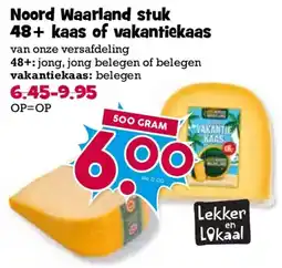 Boon`s Markt Noord Waarland vakantiekaas aanbieding