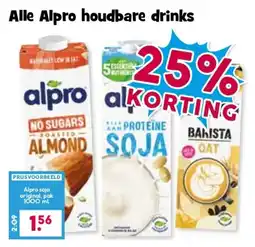 Boon`s Markt Alpro houdbare drinks aanbieding