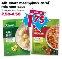 Boon`s Markt Knorr maaltijdmix en/of mix voor saus aanbieding