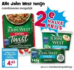 Boon`s Markt John West tonijn aanbieding