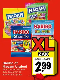 Vomar Voordeelmarkt Alle Haribo of Maoam Uitdeel aanbieding