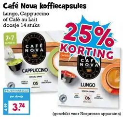 Boon`s Markt Café Nova koffiecapsules aanbieding