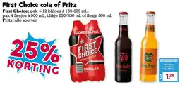 Boon`s Markt First Choice cola of Fritz aanbieding