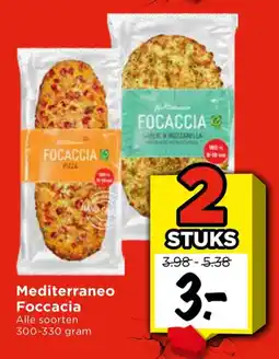 Vomar Voordeelmarkt Alle Mediterraneo Foccaccia aanbieding