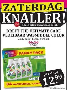 Boon`s Markt dreft the ultimate care vloeibaar wasmiddel color aanbieding