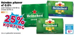 Boon`s Markt Heineken pilsener of 0.0% aanbieding