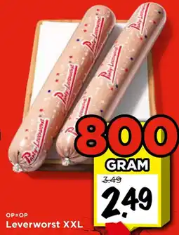 Vomar Voordeelmarkt Leverworst XXL aanbieding