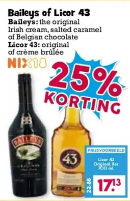 Boon`s Markt Baileys licor 43 aanbieding