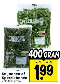 Vomar Voordeelmarkt Snijsbonen of Sperziebonen aanbieding