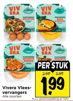 Vomar Voordeelmarkt Alle Vivera Vleesvervangers aanbieding