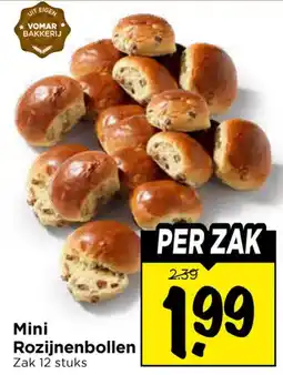 Vomar Voordeelmarkt Mini Rozijnenbollen aanbieding