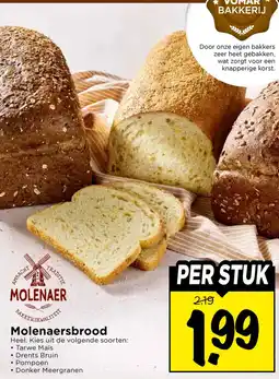 Vomar Voordeelmarkt Molenaersbrood aanbieding