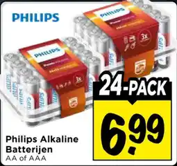 Vomar Voordeelmarkt Philips Alkaline Batterijen aanbieding