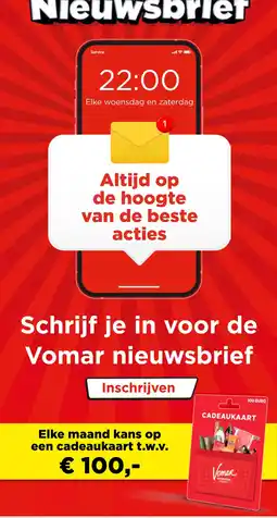 Vomar Voordeelmarkt Vomar cadeaukaart aanbieding